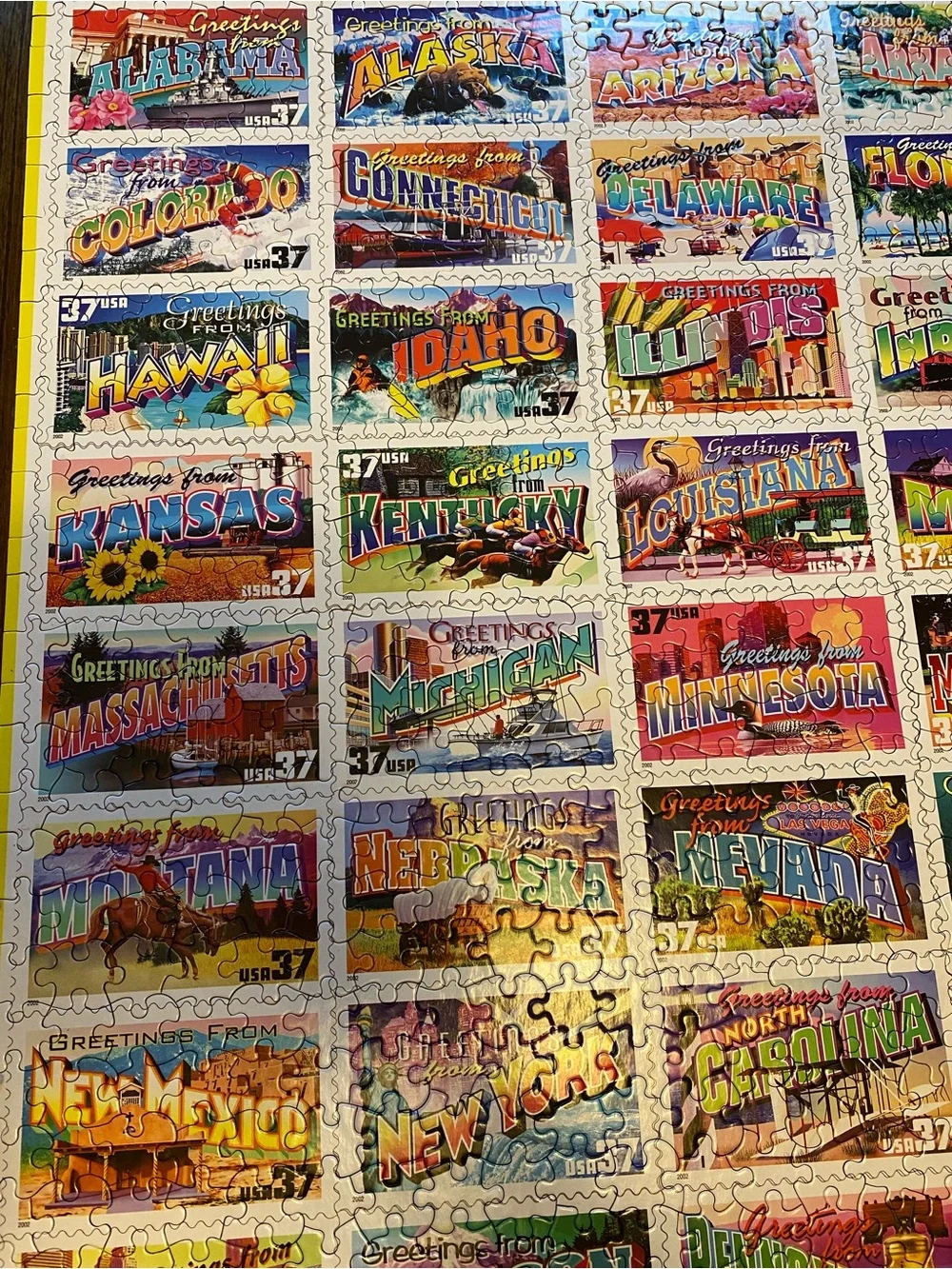 White Mountain 1000 Piece Jigsaw Puzzle - Greetings From....